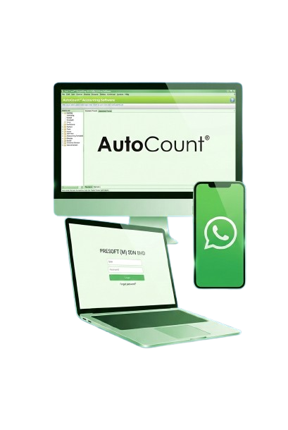 WhatsApp Smart Pay+ logo for AutoCount accounting plugin