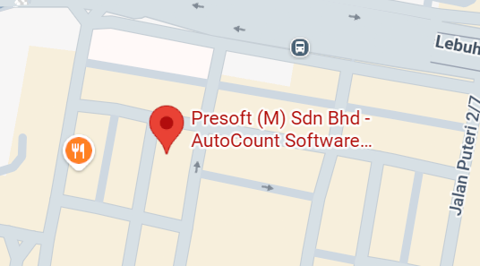 AutoCount support map - Malaysia (Puchong) and overseas